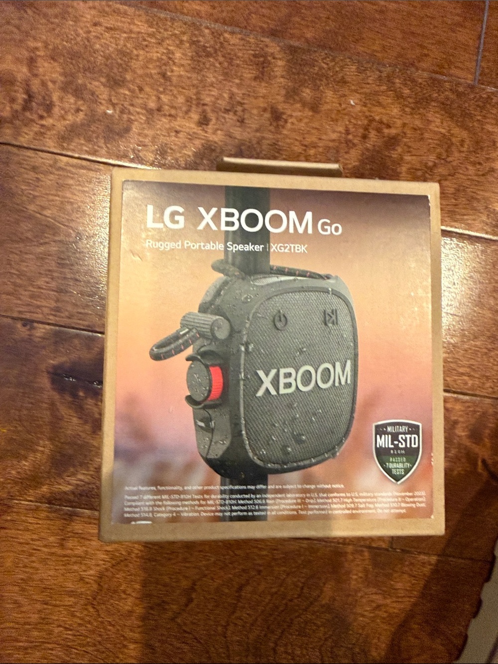 LG XBOOM Go Portable Speaker in Black with Red Accent